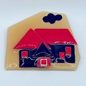 Vintage House Pins by Lucinda Brooch